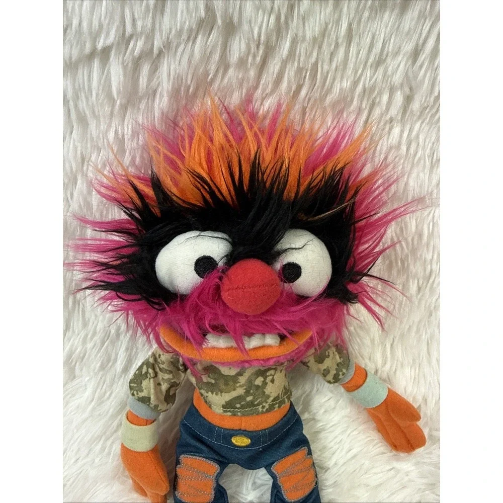 Disney Store Muppets Animal Plush Punk Rock Drummer Stuffed Toy 12